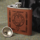 Aikenhead Clan Crest PU Leather Covered Hip Flask