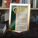 Henderson Clan History Print - Choose Framed or Unframed