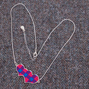 Tartan Linked Heart Necklace