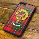 MacAulay Tartan and Clan Crest iPhone Rubber Case
