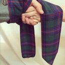 Tartan Handfasting Ribbon - Pointed