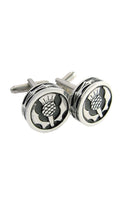 Elegant presentation of the Celtic & Thistle 2 Piece Mechanical Pocket Watch Gift Set in a Sgian Dubh Co black box.