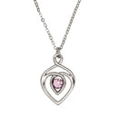 Celtic Heart Pendant handcrafted in Scotland, made from lead-free pewter, measuring 5/8" x 1".