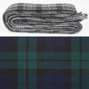 Wool Strip Ribbon in Black Watch Modern Tartan, perfect for adding elegance to weddings and DIY projects, featuring soft and luxurious wool material.