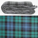 Wool Strip Ribbon in Black Watch Ancient Tartan showcasing its luxurious texture and pattern, perfect for weddings and special occasions.