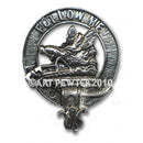 Campbell of Breadalbane Clan Crest Badge in Pewter showcasing intricate design and craftsmanship, ideal for displaying clan pride.