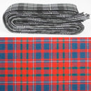 Wool Strip Ribbon in Cameron of Lochiel Ancient Tartan, showcasing multiple strips with a classic Scottish pattern, perfect for wedding decorations and crafts.