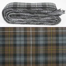 Wool Strip Ribbon in Campbell of Weathered Modern Tartan - 5 strips in various widths, perfect for wedding trimmings and crafts.