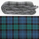 Wool Strip Ribbon in Campbell Ancient Tartan - 5 Strips, showcasing unique patterns for crafts and decorations.