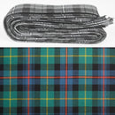 Wool Strip Ribbon in Farquharson Ancient Tartan - 5 strips showcasing fine wool material, perfect for wedding trimmings and various occasions.