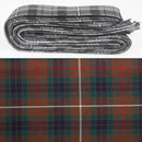 Wool Strip Ribbon in Fraser Hunting Modern Tartan, showcasing luxurious wool material and unique tartan pattern, perfect for enhancing wedding decor and special occasions.