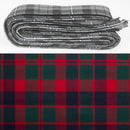 Wool Strip Ribbon in Glasgow Tartan - 5 Strips, Choose your Width, ideal for decoration and crafting, featuring rich tartan patterns.