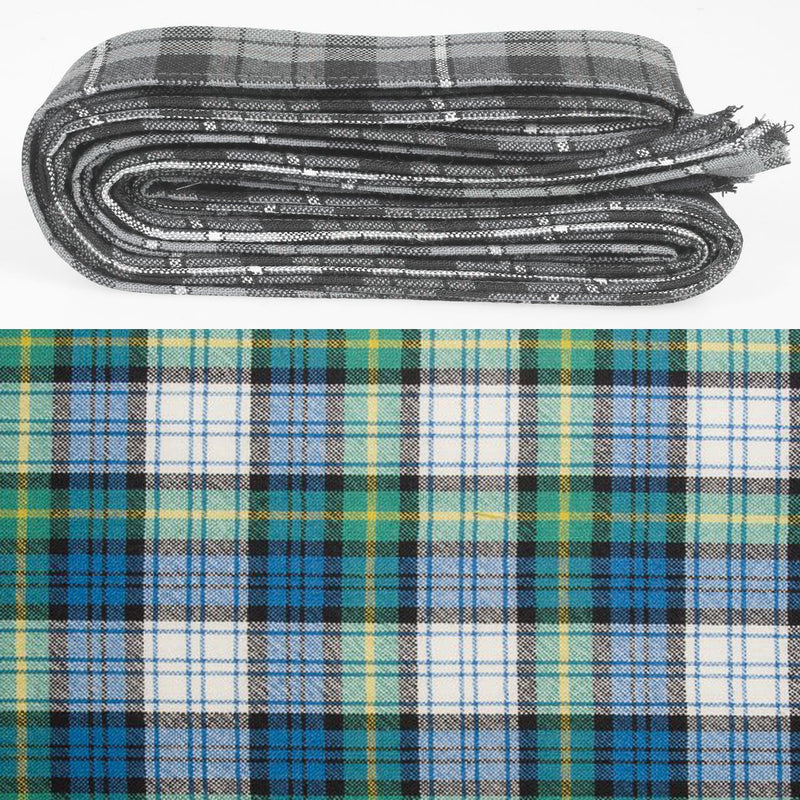 Wool Strip Ribbon in Gordon Dress Ancient Tartan - 5 Strips, Choose your Width