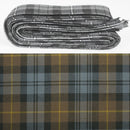 Wool Strip Ribbon in Gordon Weathered Tartan - 5 strips, perfect for weddings and decorations, showcasing vibrant patterns and versatile use options.