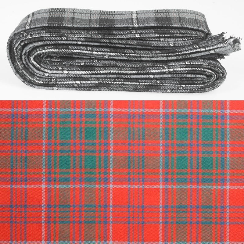 Wool Strip Ribbon in Grant Ancient Tartan - 5 Strips, Choose your Width