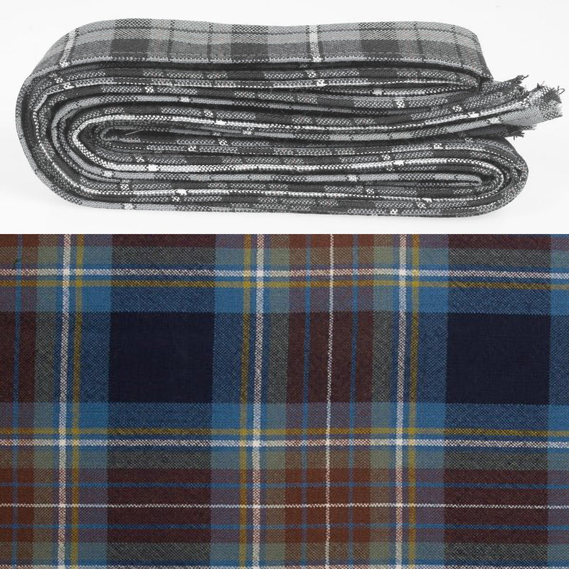 Wool Strip Ribbon in Holyrood Tartan - 5 Strips, Choose your Width