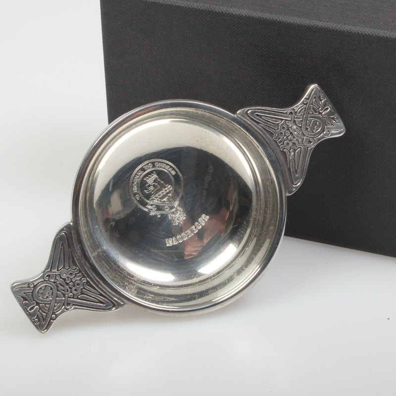 MacGregor Clan Crest Engraved Quaich.