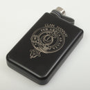 Hannay Clan Crest Black Steel 8oz Trekking Flask