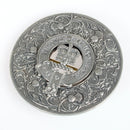 Caledonia Thistle Clan Crest Plaid Brooch