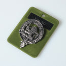 Young Clan Crest Badge in Pewter, a stylish and durable symbol of clan heritage, perfect for cap or brooch wear at gatherings.