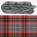 Wool Strip Ribbon in Innes Ancient Tartan, perfect for weddings and occasions, featuring fine weight tartan strips for versatile decorations.
