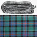 Wool Strip Ribbon in Leslie Hunting Ancient Tartan, perfect for weddings and crafting, showcasing versatile uses in decorations, bouquets, and trimmings.