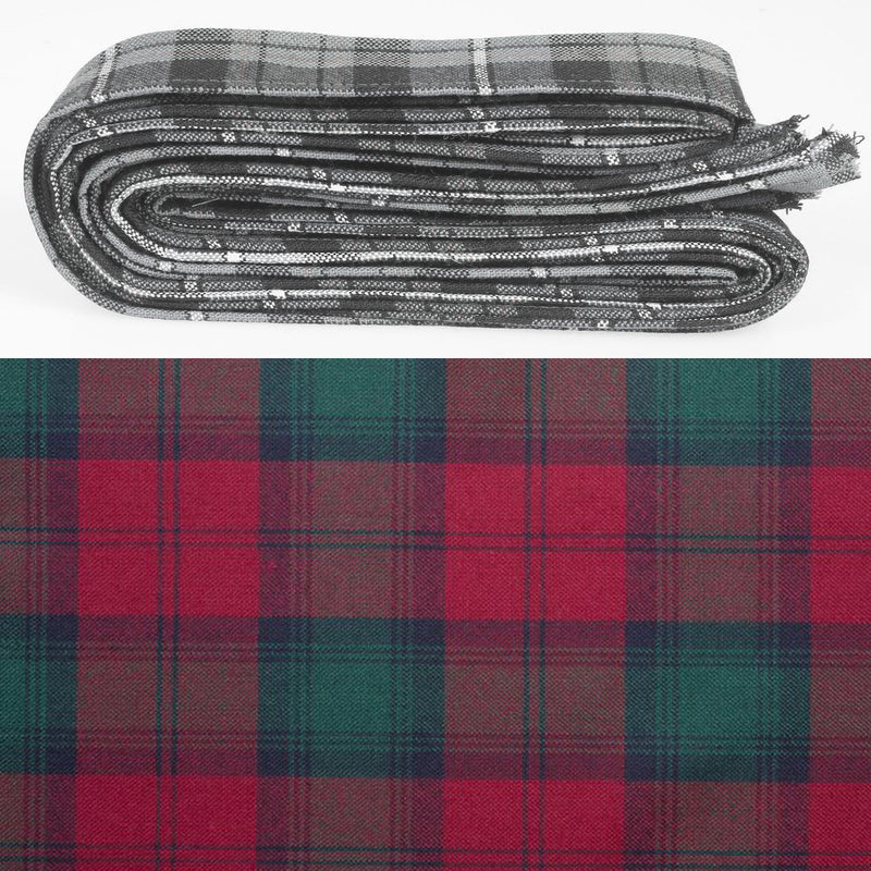 Wool Strip Ribbon in Lindsay Modern Tartan - 5 Strips, Choose your Width