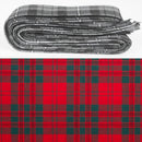 Wool Strip Ribbon in Livingstone Modern Tartan showing beautiful design, perfect for weddings and various occasions. Choose your width and enjoy versatile tartan for decorations.