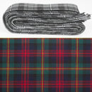 Wool Strip Ribbon in Logan Modern Tartan - 5 strips available, perfect for weddings and crafts with a unique tartan design.