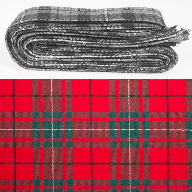 Wool Strip Ribbon in MacAuley Modern Tartan - 5 Strips, Choose your Width