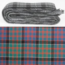 Wool Strip Ribbon in MacDonald of Clanranald Ancient Tartan - 5 strips available in various widths, perfect for wedding trimmings and decorations.