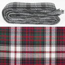Wool Strip Ribbon in MacDonald Dress Modern Tartan - 5 Strips, Choose your Width. Perfect for wedding trimmings and decorations.