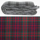 Wool Strip Ribbon in MacDonald Modern Tartan - 5 Strips, Choose your Width, perfect for wedding trimmings and crafts, showcasing elegant tartan patterns.
