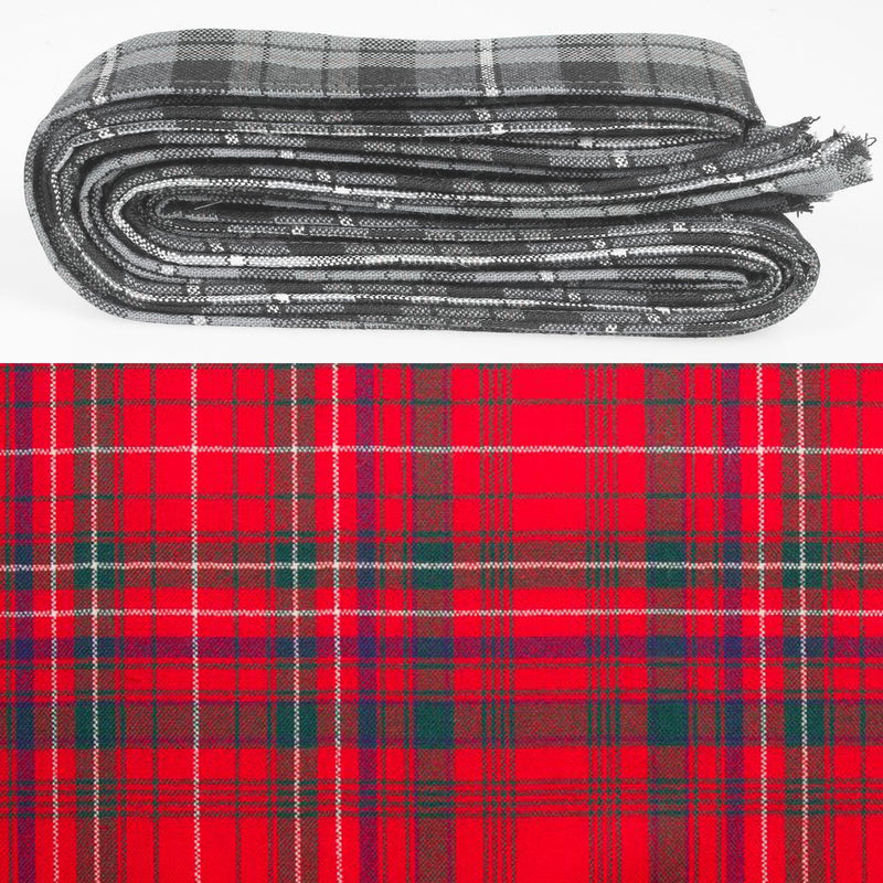 Wool Strip Ribbon in MacDonald of Staffa Modern Tartan - 5 Strips, Choose your Width