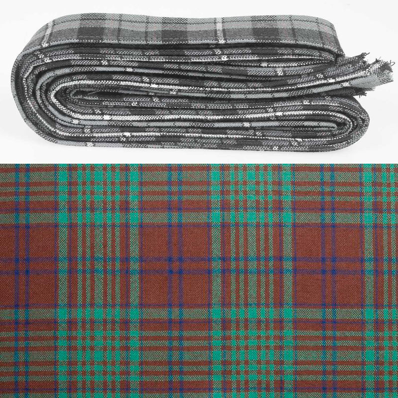 Wool Strip Ribbon in MacGillivray Hunting Ancient Tartan - 5 Strips, Choose your Width