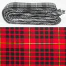 Wool Strip Ribbon in MacIan Tartan showcasing colorful tartan patterns, perfect for wedding decorations and crafting projects, available in various widths.