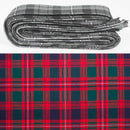 Wool Strip Ribbon in MacIntyre Modern Tartan showcasing its fine wool texture and unique tartan patterns, perfect for weddings and decorations.