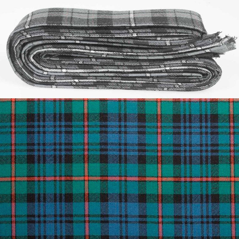 Wool Strip Ribbon in MacKinlay Ancient Tartan - 5 Strips, Choose your Width