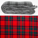 Wool Strip Ribbon in MacKintosh Modern Tartan, perfect for weddings and various occasions, showcasing fine wool quality in vibrant tartan pattern.