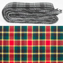 Wool Strip Ribbon in MacLachlan Hunting Ancient Tartan - versatile for wedding trimmings and decorations. Choose your width and add charm with its raw cut ends.