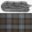 Wool Strip Ribbon in MacRae Hunting Weathered Tartan showcasing its charming design, perfect for weddings and special occasions.