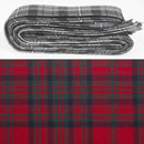 Wool Strip Ribbon in Matheson Red Modern Tartan, perfect for wedding decorations and crafts, featuring high-quality wool and various widths to choose from.