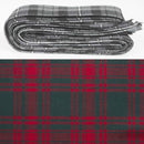 Wool Strip Ribbon in Menzies Green Modern Tartan showcasing its luxurious texture and unique design, perfect for weddings and special occasions.