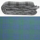 Wool Strip Ribbon in Montgomerie Ancient Tartan - 5 Strips, Choose Your Width, showcasing the luxurious texture and unique tartan pattern, ideal for weddings and crafts.