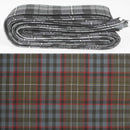 Wool Strip Ribbon in Nicolson Hunting Weathered Tartan showcasing rich colors and patterns, perfect for weddings and special occasions.
