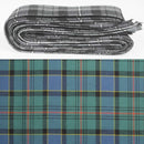 Wool Strip Ribbon in Ogilvie Hunting Ancient Tartan showcasing the luxurious texture and vibrant colors, perfect for weddings and special occasions.