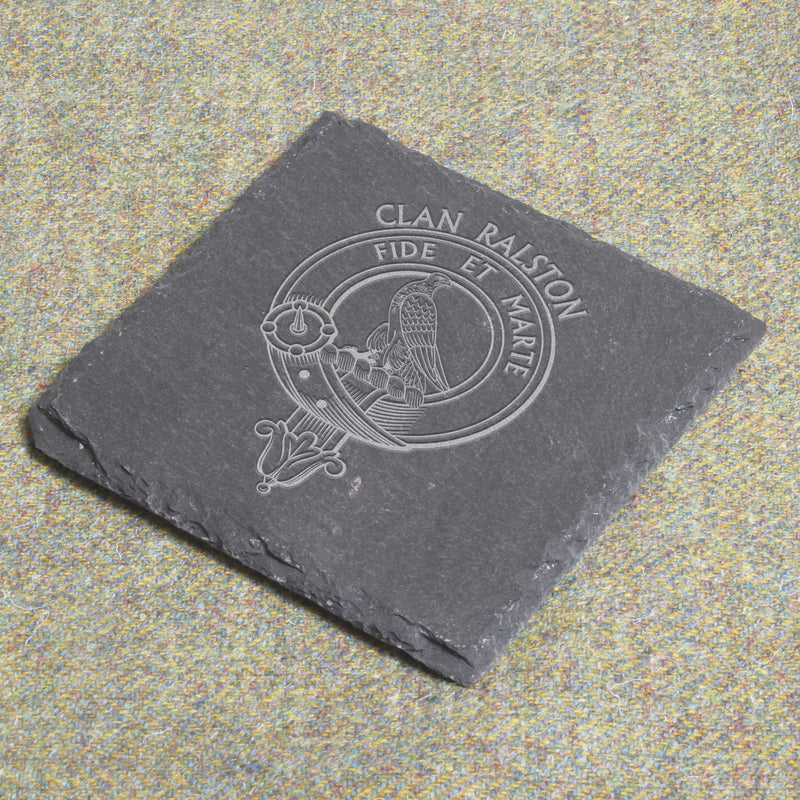 Ralston Clan Crest Slate Coaster