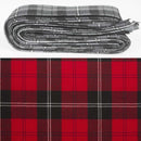 Wool Strip Ribbon in Ramsay Modern Tartan, showcasing elegant tartan patterns, available in customizable widths to enhance your wedding or special occasion decor.