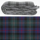 Wool Strip Ribbon in Rose Hunting Modern Tartan - 5 strips, showcasing unique wool patterns suitable for weddings, bouquets, and decorations.
