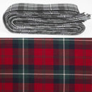 Wool Strip Ribbon in Ruthven Modern Tartan featuring 5 strips, showcasing various widths for elegant wedding decor